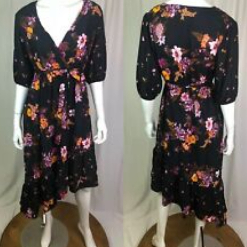 Isabel maternity floral midi dress